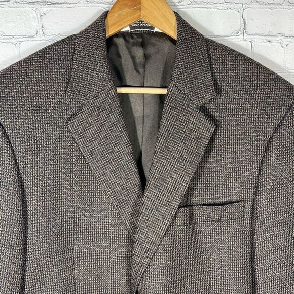 Pronto Uomo 100% Lambswool Tweed Sport Coat Mens 42R Two Button Blazer Inner Poc - Picture 2 of 8